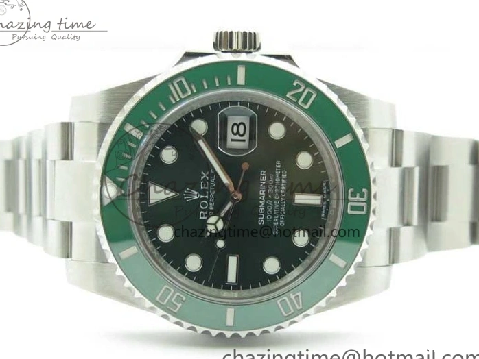 AAA Replica Watches Best Green LV Edition 2783 Bracelet and 1:1 Case Submariner 904L A2836 Ceramic TimelessDesign V Noob 116610 SS 0120